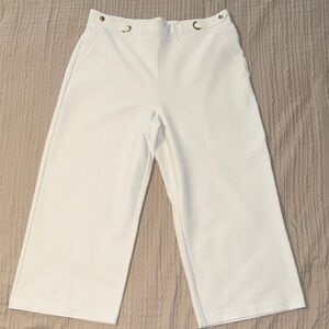 Michael Kors Wide Leg Crop Pants with Gold Label NWOT